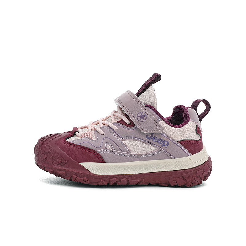 

Детские низкие кроссовки для активного отдыха с противоскользящей подошвой, антиударной защитой, легкие и амортизирующие, увеличивающие рост Jeep, taro фиолетовый