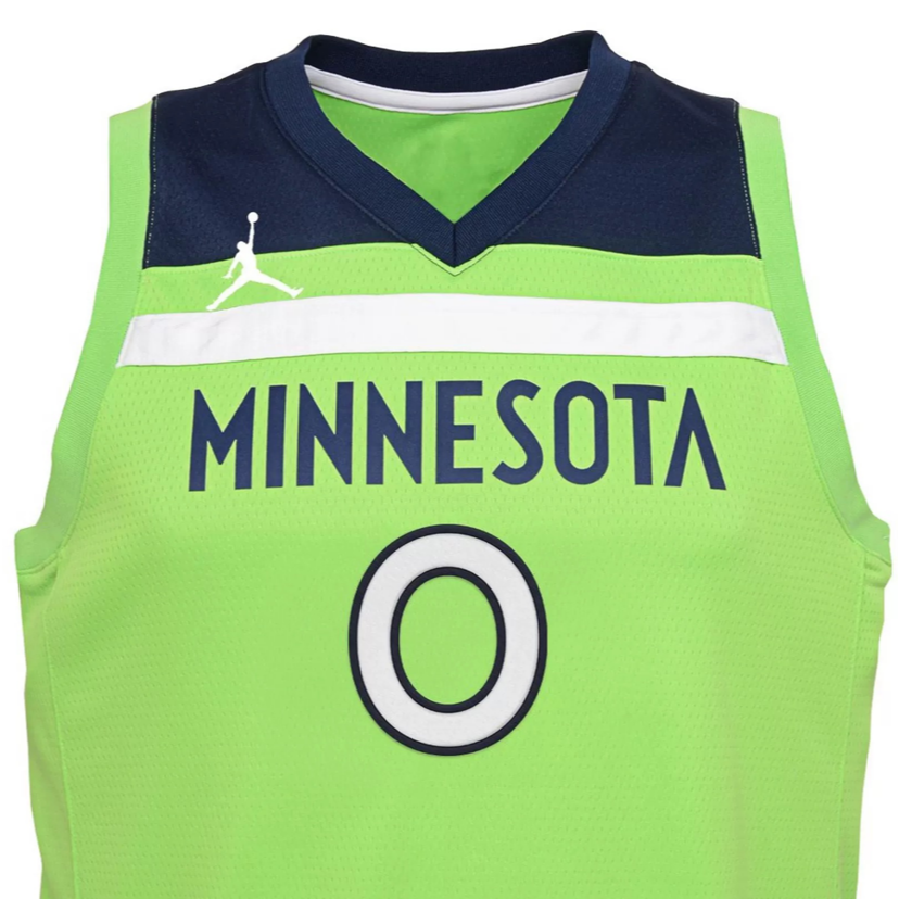 Jordan Футболка NBA Timberwolves Green Teenagers — фото 3