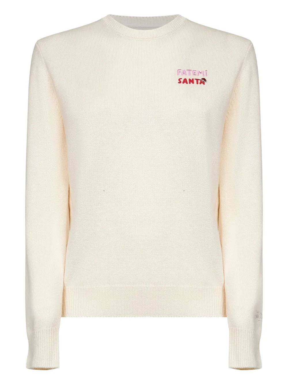 

Джемпер с вышитым логотипом и длинными рукавами MC2 SAINT BARTH, нейтральный