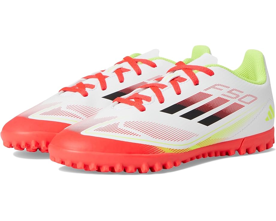

Кроссовки adidas Kids F50 Club Turf Soccer Cleats, цвет White/Black/Solar Yellow