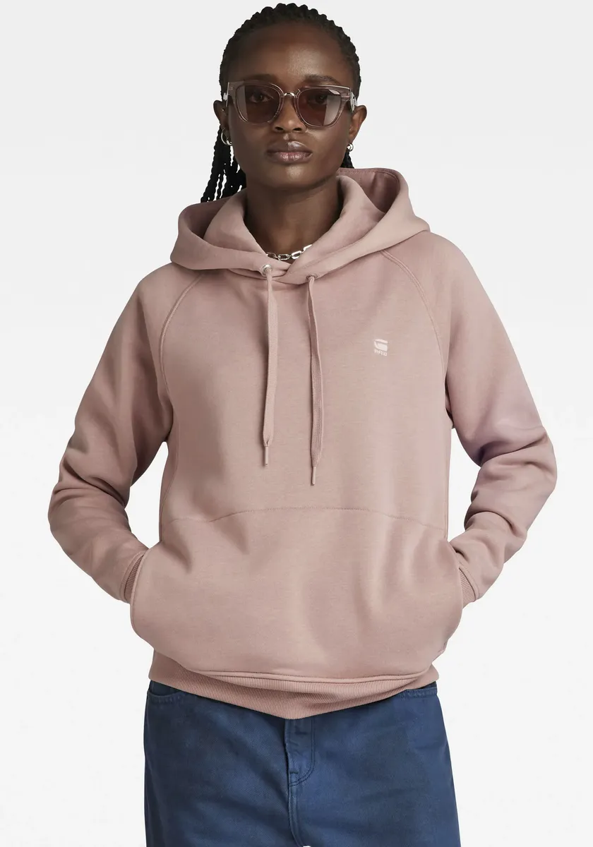 

Толстовка G-Star RAW "Premium Core 2.0 Hooded Sweatshirt", капюшон с перекрещенной передней частью и кулиской, цвет Lt Berry Mist