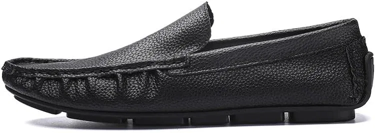 Лоферы кожаные классические мужские, черный SayfuR — фото 2