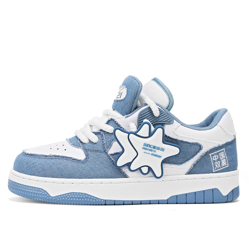 

Кроссовки DOUBLE STAR 88 Skateboarding Shoes Unisex Low-top, белый/черный
