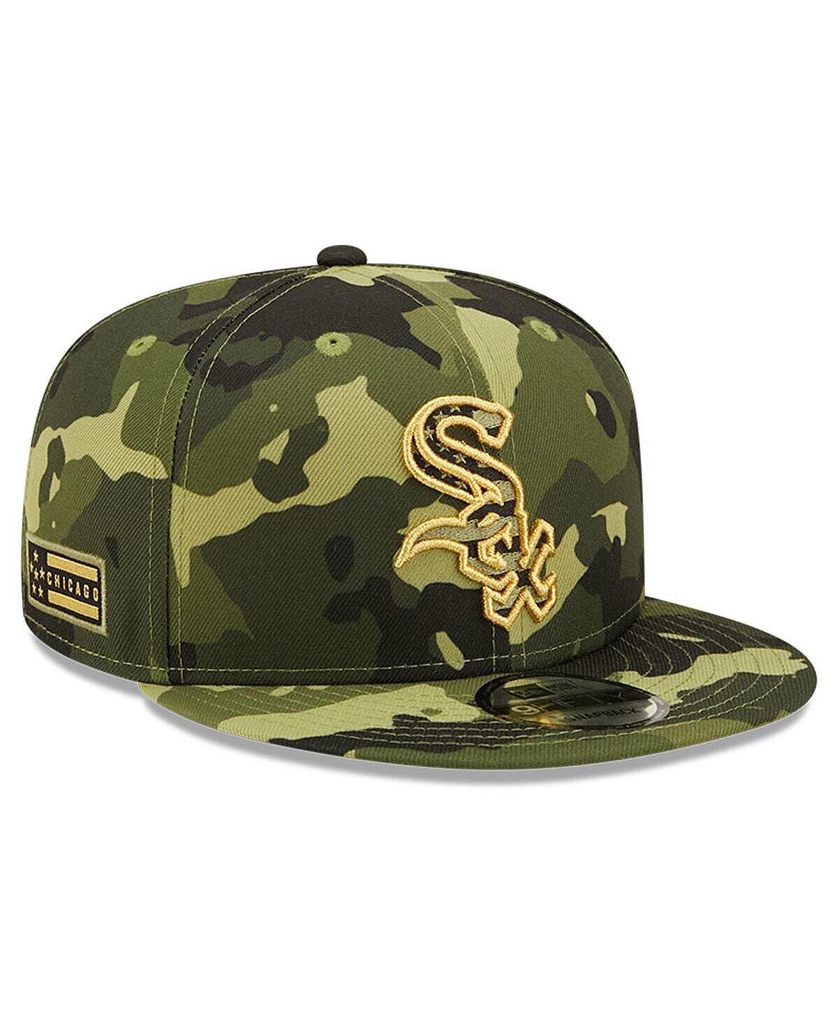 

Мужская камуфляжная регулируемая кепка Chicago White Sox 2022 Armed Forces Day 9FIFTY Snapback New Era