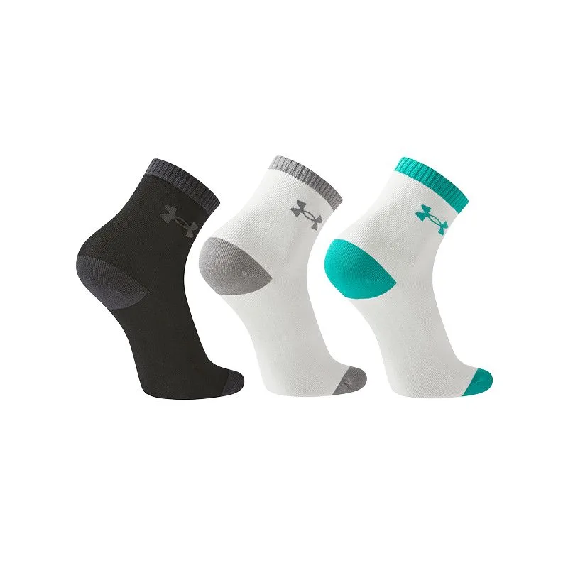 Носки 3 шт детские Under Armour, 3 Pack (Black & Light Gray & Mars Green) — фото 3