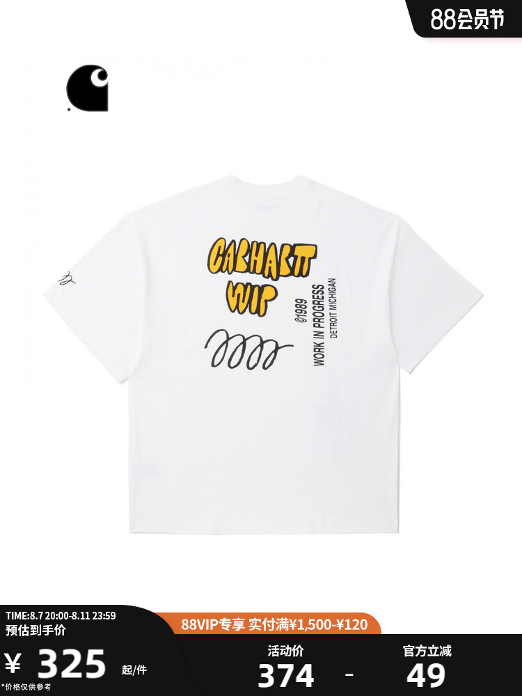 

Футболка Carhartt WIP с логотипом в стиле комиксов, черный