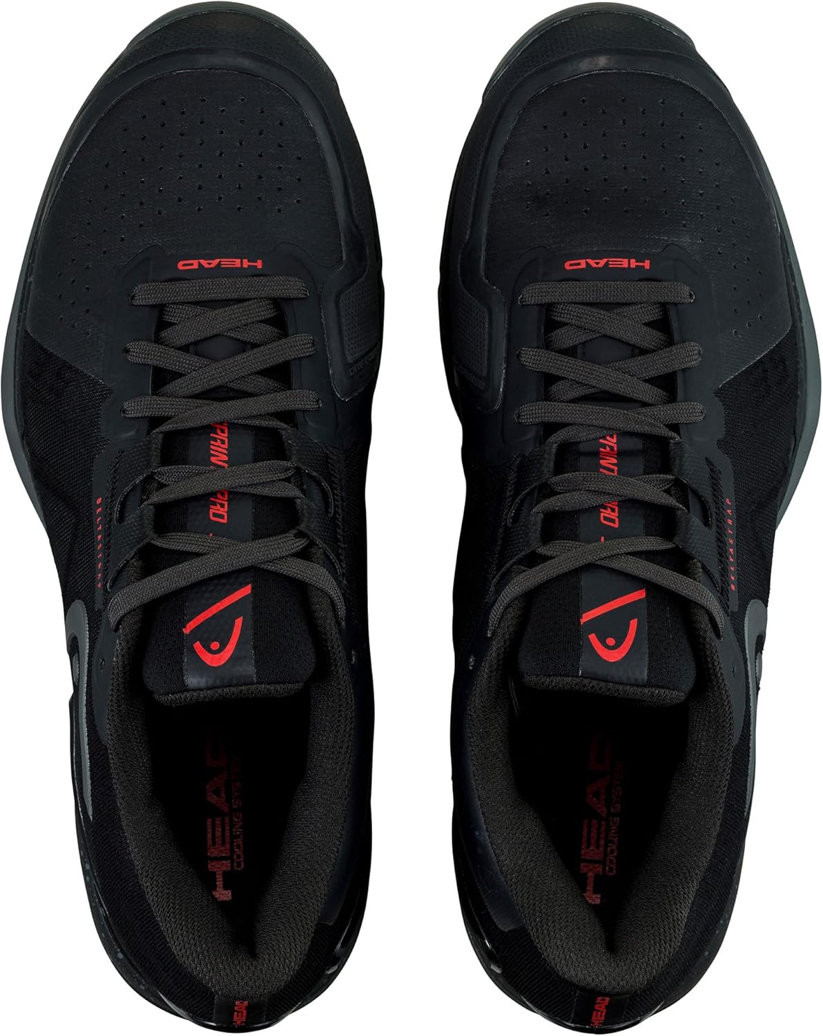 Мужские теннисные кроссовки HEAD Sprint Pro 3.5, черный/красный — фото 2