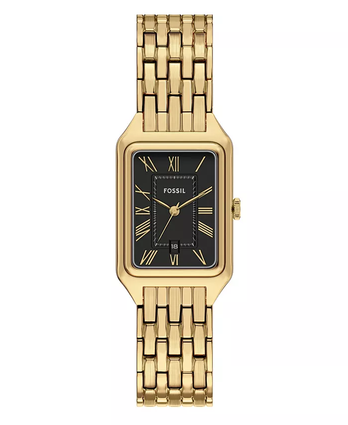 

Женские часы Raquel с тремя стрелками и датой в золотистом корпусе из нержавеющей стали, 23 мм Fossil