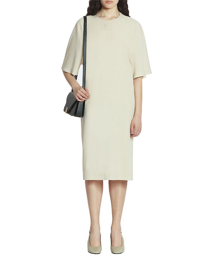 

Платье из шерстяной смеси Lanvin, белый