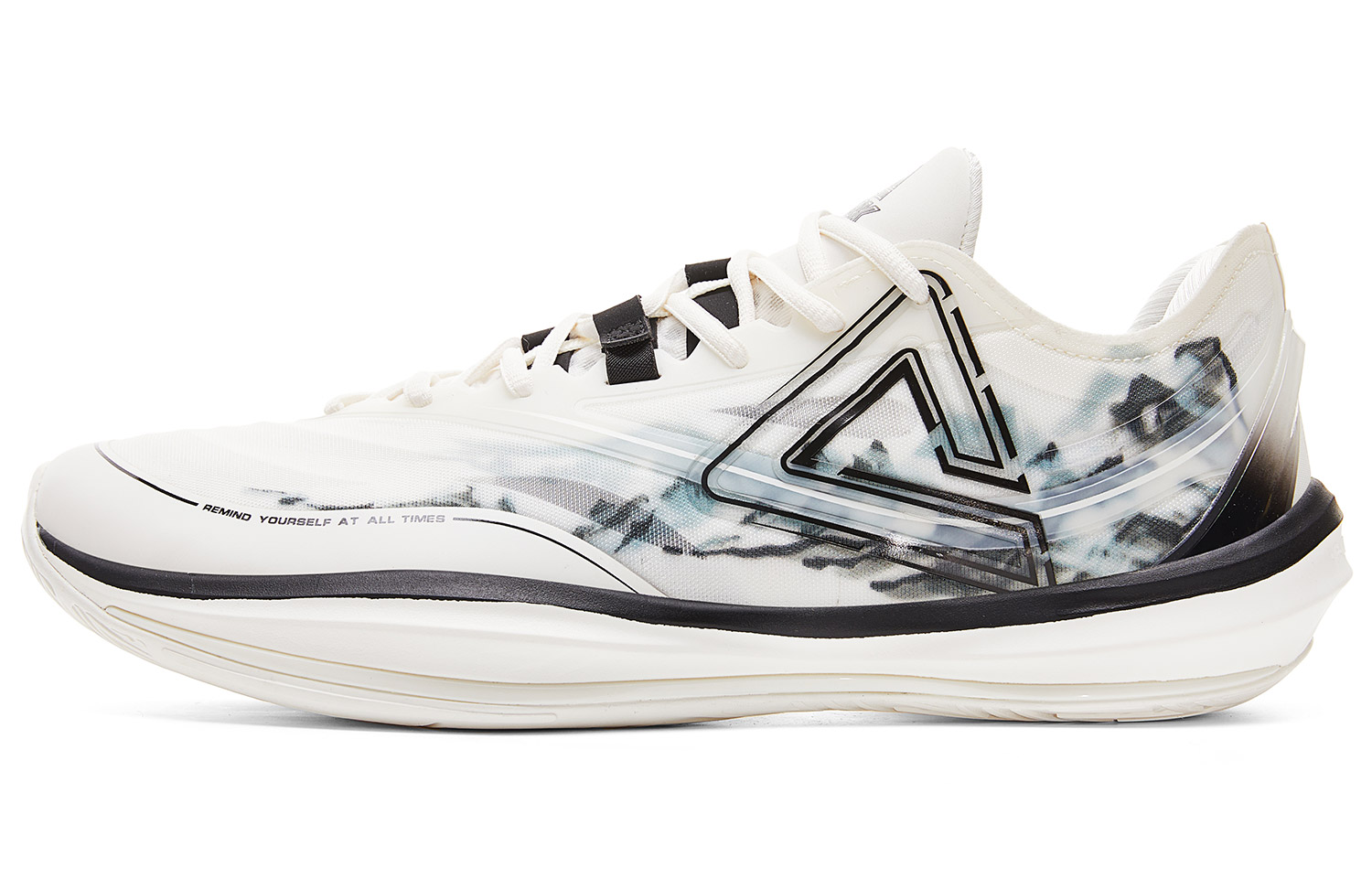 

PEAK Баскетбольные кроссовки Shock Absorbers Slip Low Top, мужские, цвета слоновой кости и черного цвета