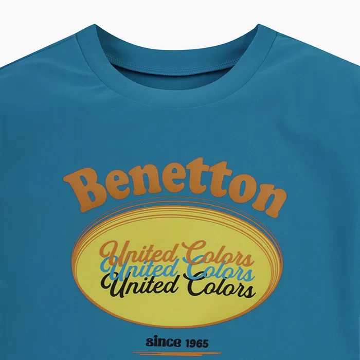 Детский универсальный рашгард синий от Benetton Kids — фото 3