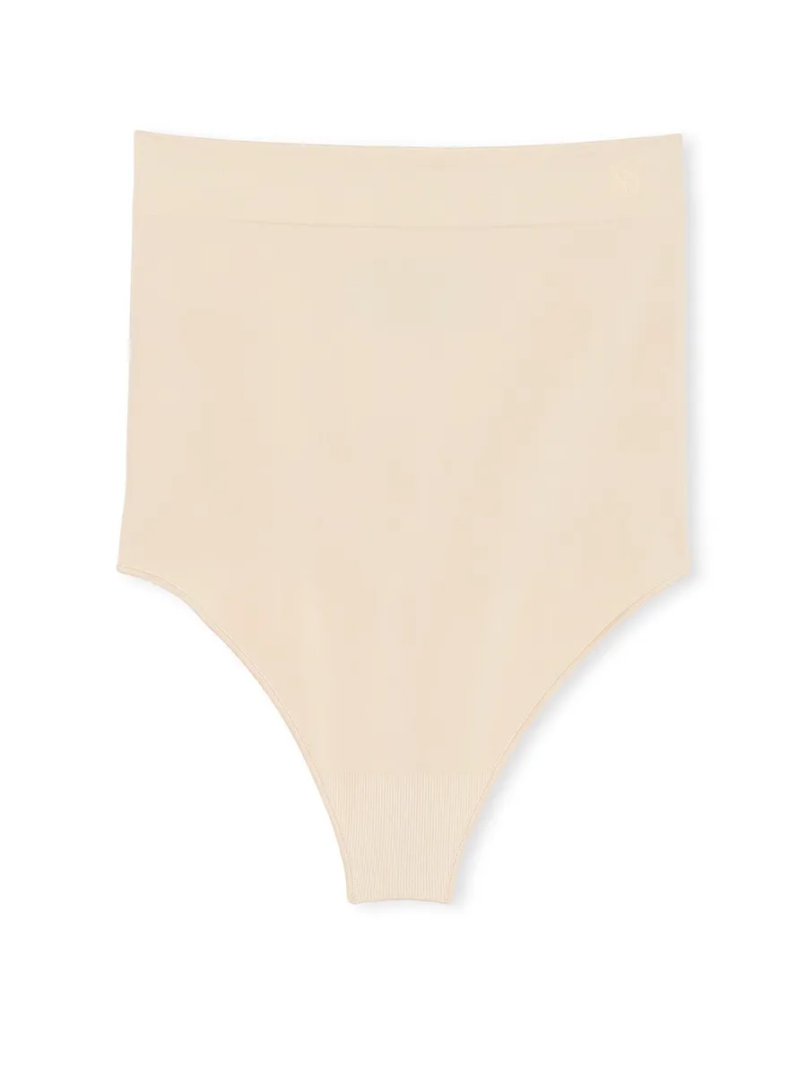 Трусы Victoria'S Secret Seamless Shaping High-Waist Thong, марципан — фото 3