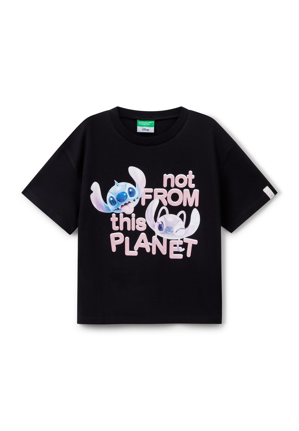 

Футболка с принтом United Colors of Benetton, черный