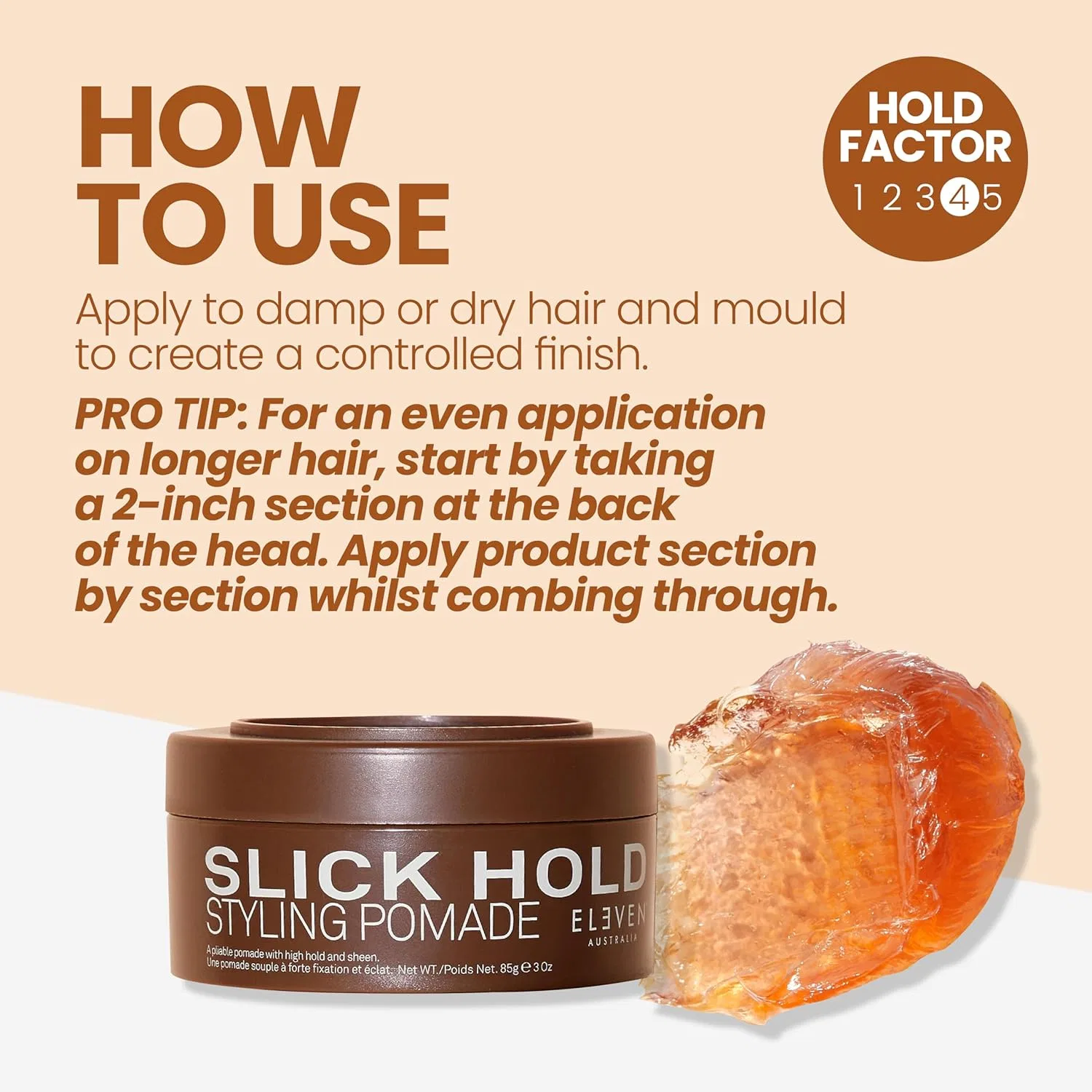 Помада для укладки волос «Slick Hold Styling Pomade» от ELEVEN AUSTRALIA Eleven Australia — фото 2
