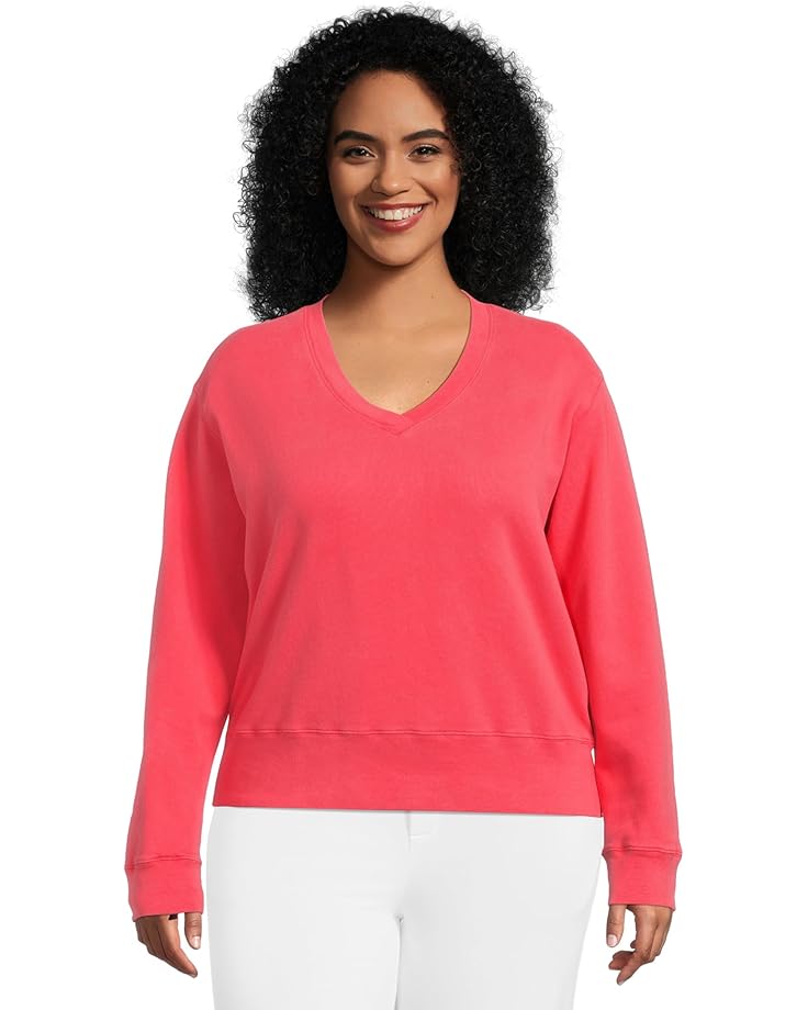 

Толстовка Mod-o-doc Deep V-Neck Long Sleeve Sweatshirt, цвет Glazed Cherry