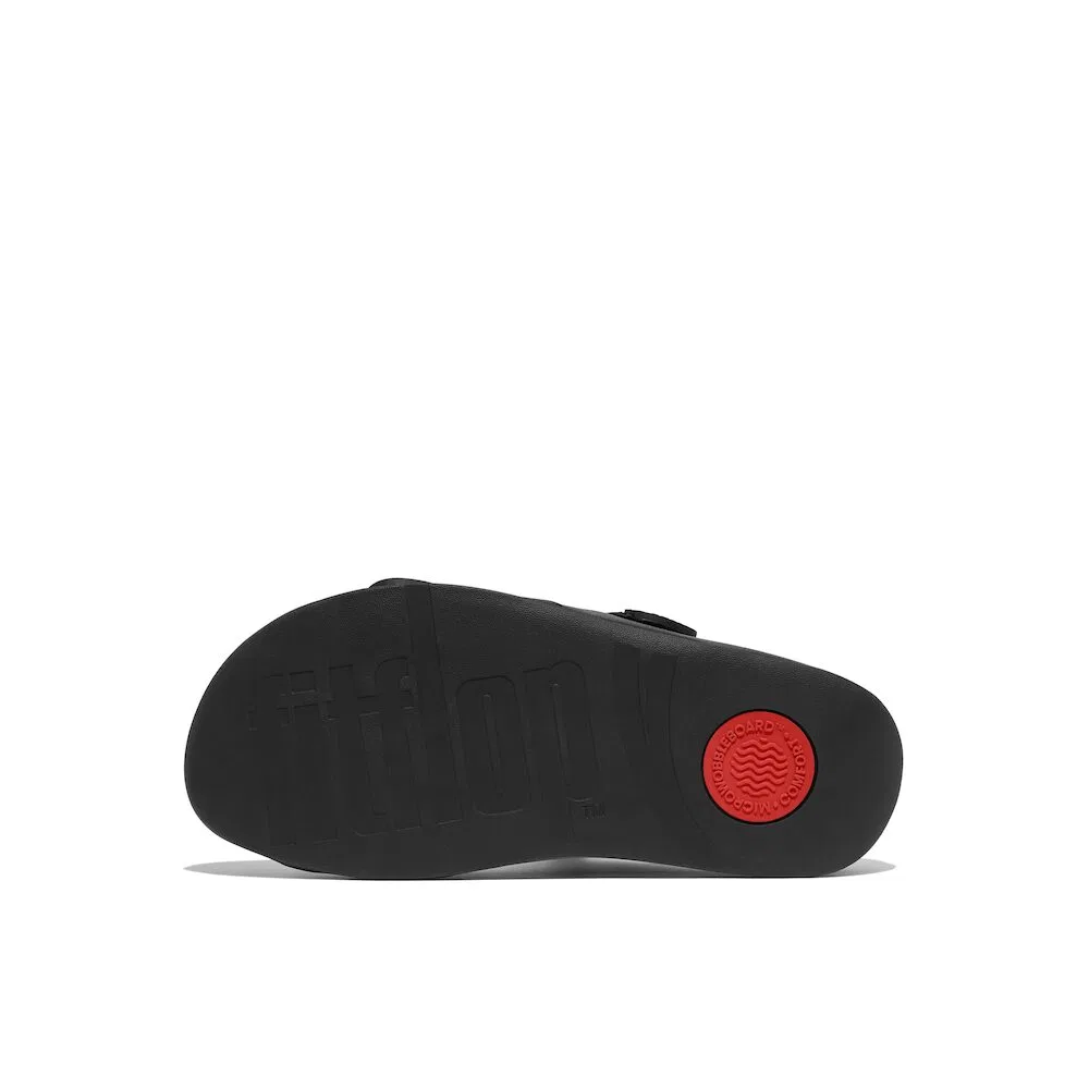 Мужские чёрные кожаные слайды Gogh Moc от Fitflop — фото 3