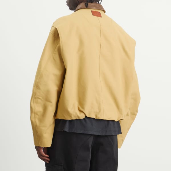 Куртка из двойного хлопкового атласа Acne Studios, sand бежевый — фото 3