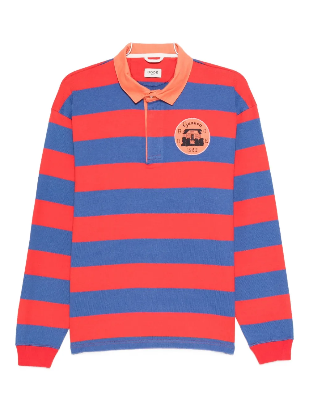 

Полосатое регбийное поло BODE, красный