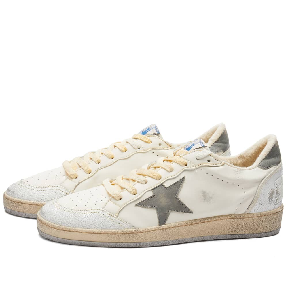 

Кожаные кроссовки Golden Goose Ball Star, белый/серый