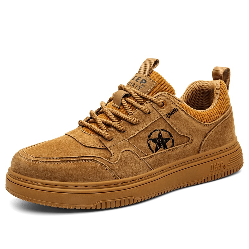 

Мужские кроссовки Air Force 1 Abrasion Resistant Height Increasing Low Top Skateboard JEEP SPIRIT, Wheat