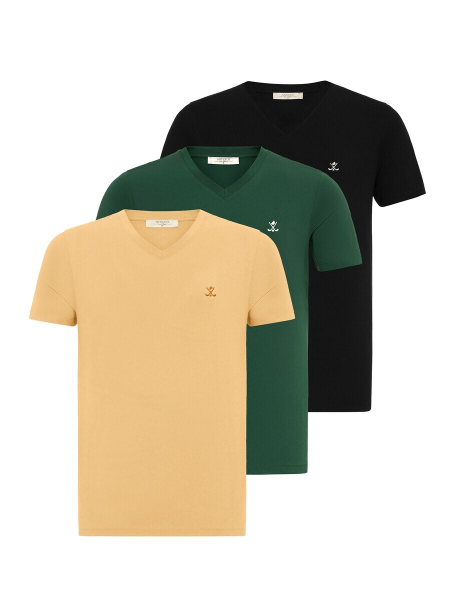 

Футболка Antioch, песочный/зеленый/черный