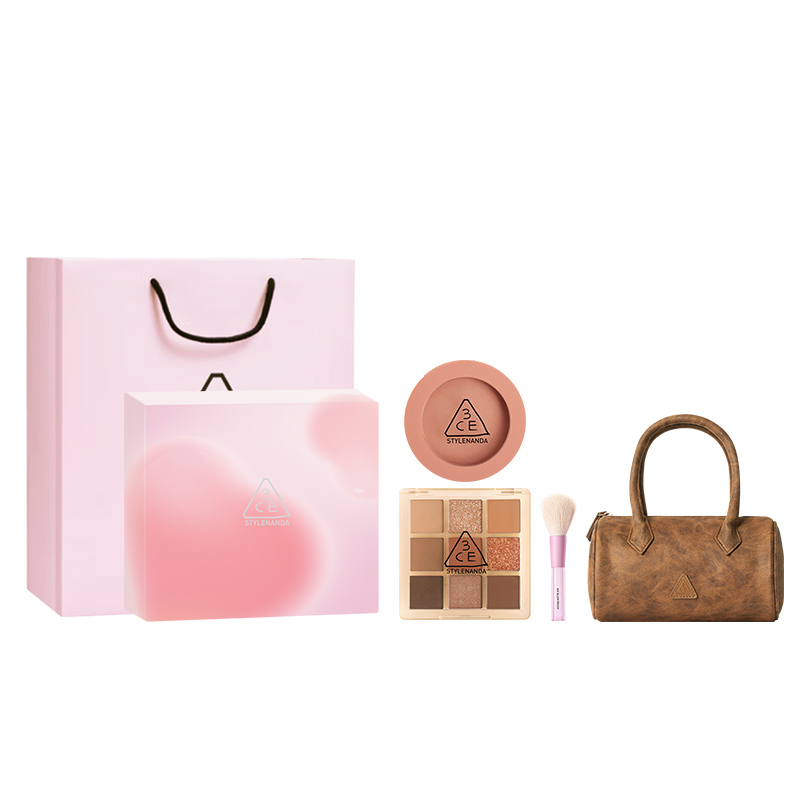 

Палетка теней для век румяна новичка девять квадратов наборы для макияжа легко растушевываются натуральный прозрачный 3CE