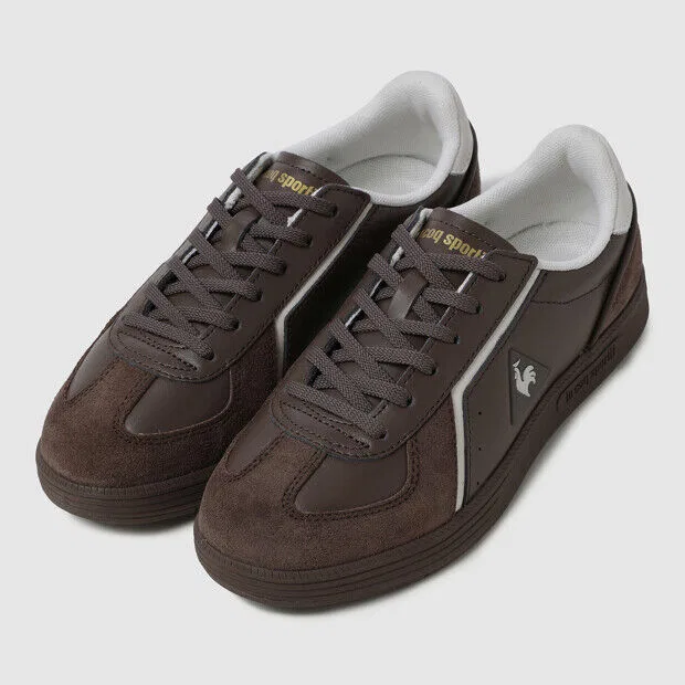 Мужские коричневые кожаные кроссовки Liberte Cush от Le Coq Sportif — фото 3