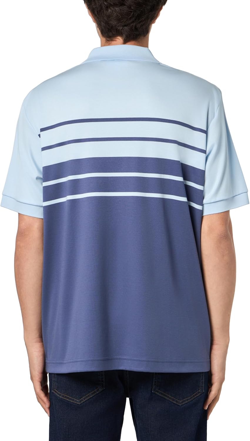 Lacoste мужская поло Regular Fit из двухцветного пима-коттона, Rill & Primerose — фото 2