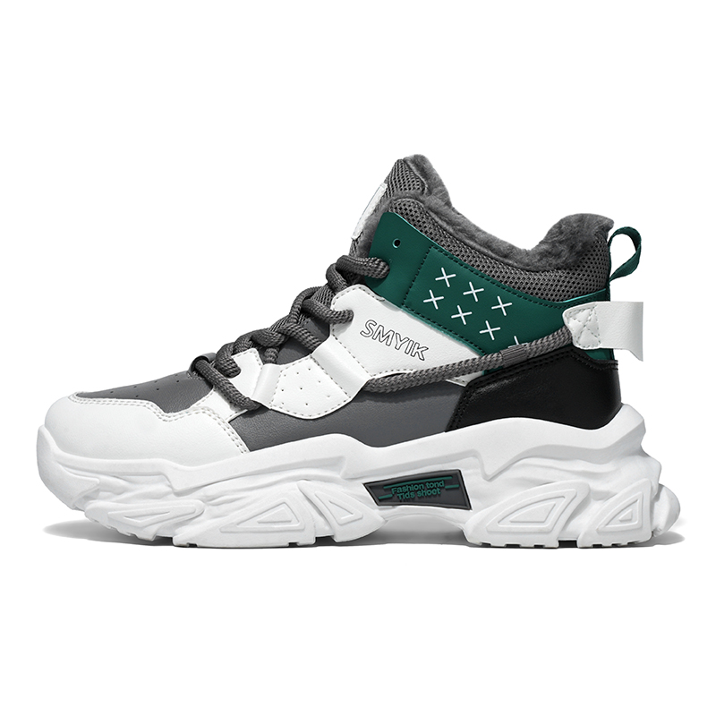 

Bull charm Серые мужские устойчивые к износу нескользящие утепленные массивные кроссовки на платформе, цвет Gray