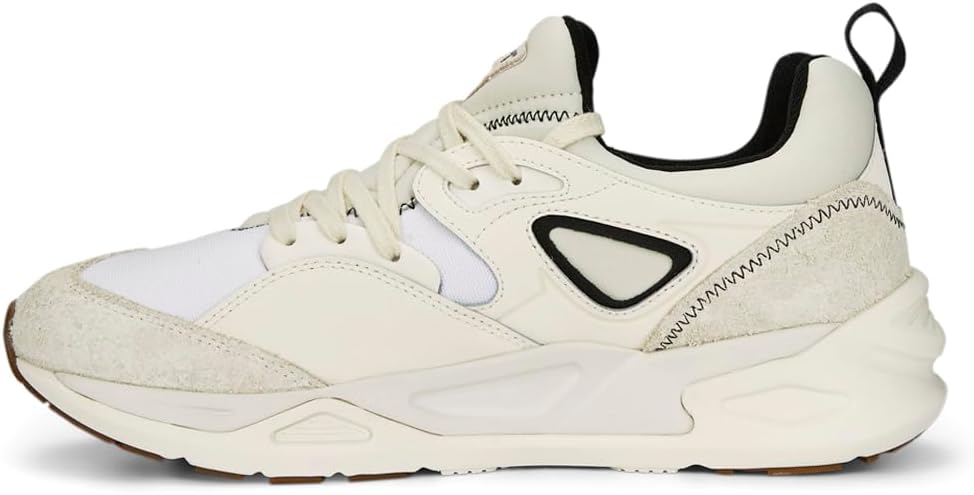 Мужские кроссовки PUMA TRC Blaze с потертым эффектом и шнуровкой, повседневные - бежевые — фото 3