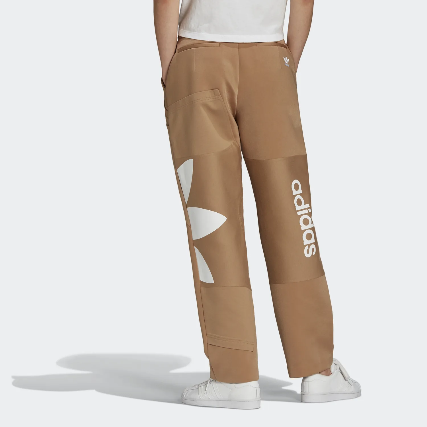 Adidas Originals Вязаные спортивные штаны женские желтые кардборд — фото 4