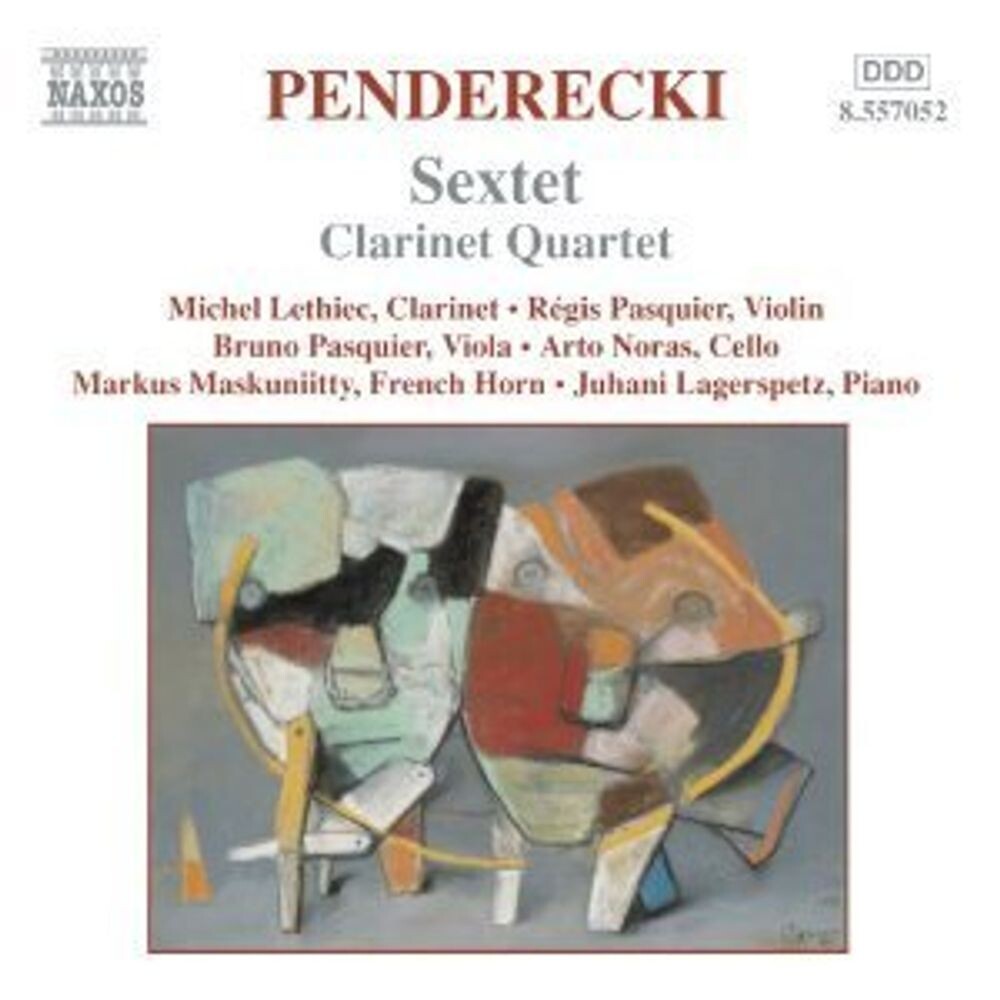 

Диск CD Penderecki: Sextet / Clarinet Quartet - Krzysztof Penderecki, Bruno Pasquier, Regis Pasquier, Arto Noras, Juhani Lagerspetz, Markus Maskuniitty, Michel Lethiec
