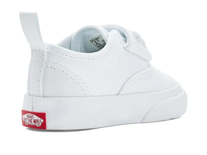 Кроссовки на липучке Authentic Elastic V Vans Kids, True White — фото 4