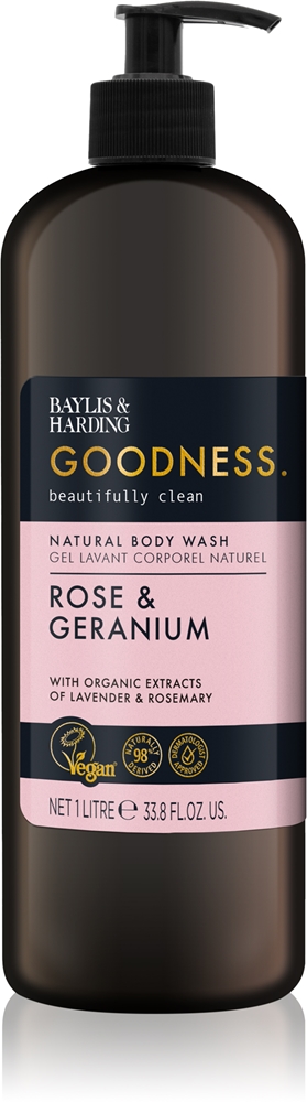 

Гель для душа Goodness с розой и геранью Baylis & Harding, 1000 мл