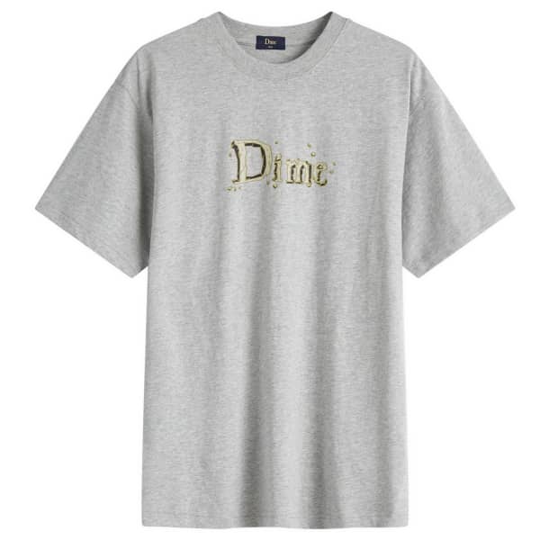 

Футболка с классическим каменным логотипом Dime, серый