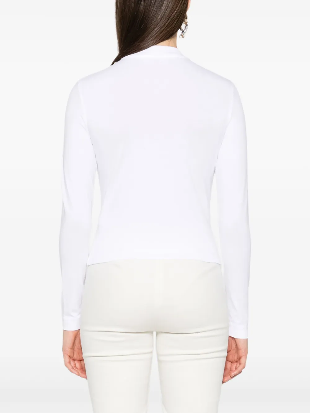 Футболка с длинными рукавами и нашивкой-логотипом JACQUEMUS, белый — фото 4