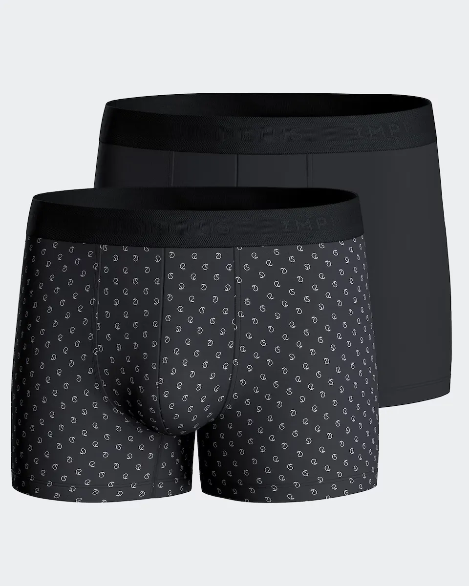 

Набор из двух мужских трикотажных боксеров различных цветов Impetus, тёмно-синий