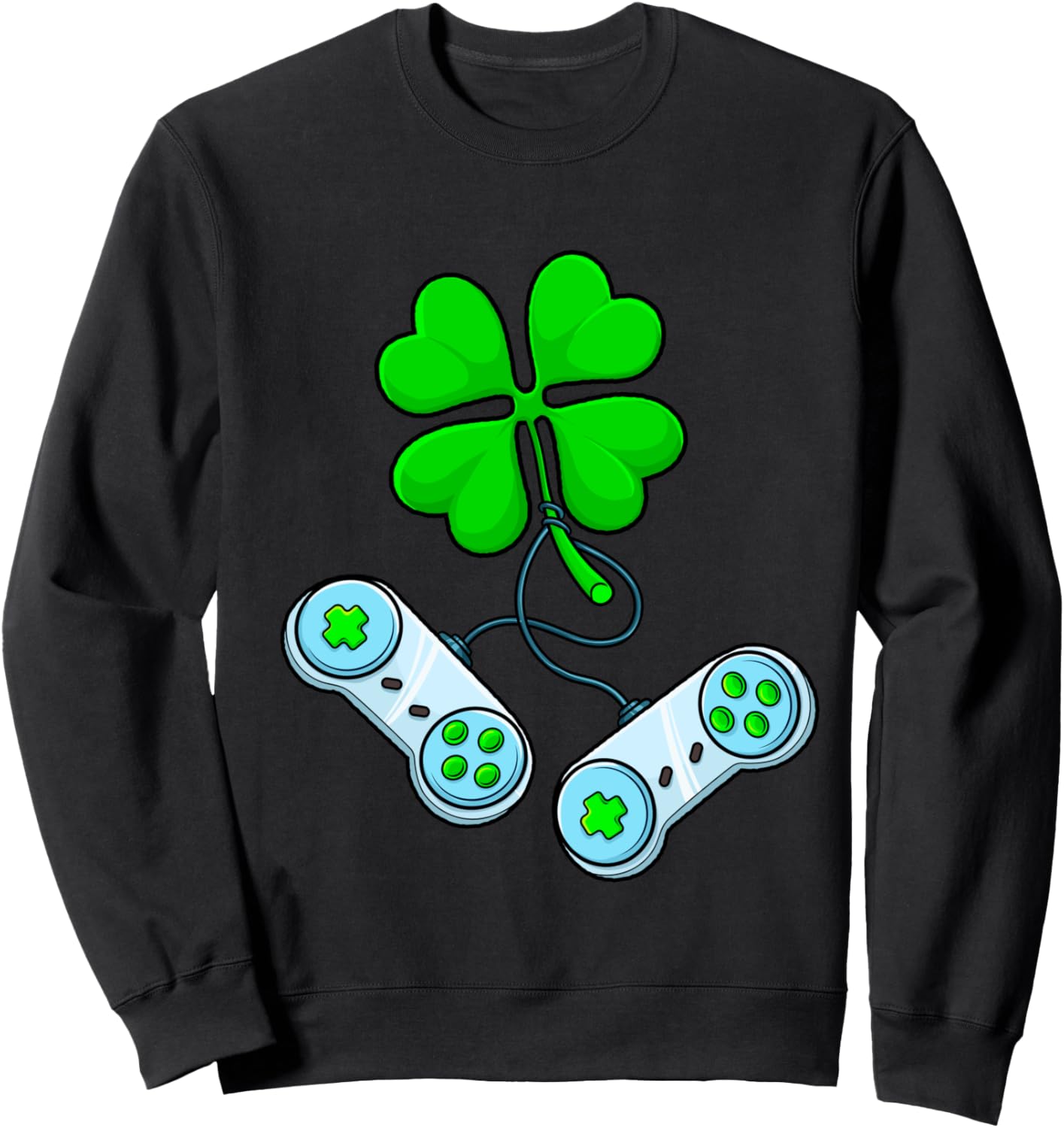 

Клевер, видеогеймер, геймерская толстовка ко Дню Святого Патрика Magic Cactus St. Patrick'S Day, черный