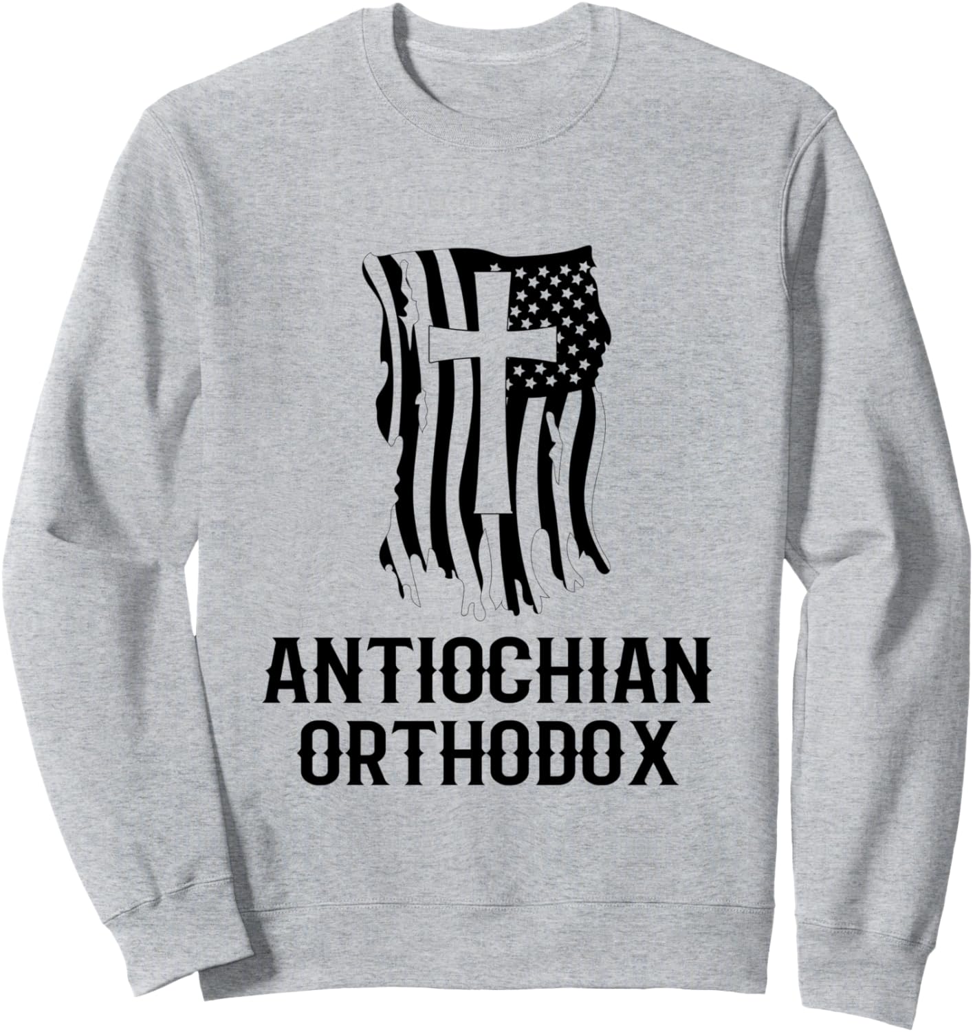 

Антиохийская православная церковь/Антиохийская христианская патриотическая толстовка Antiochian Orthodox Church Outfit / Christianity, серый