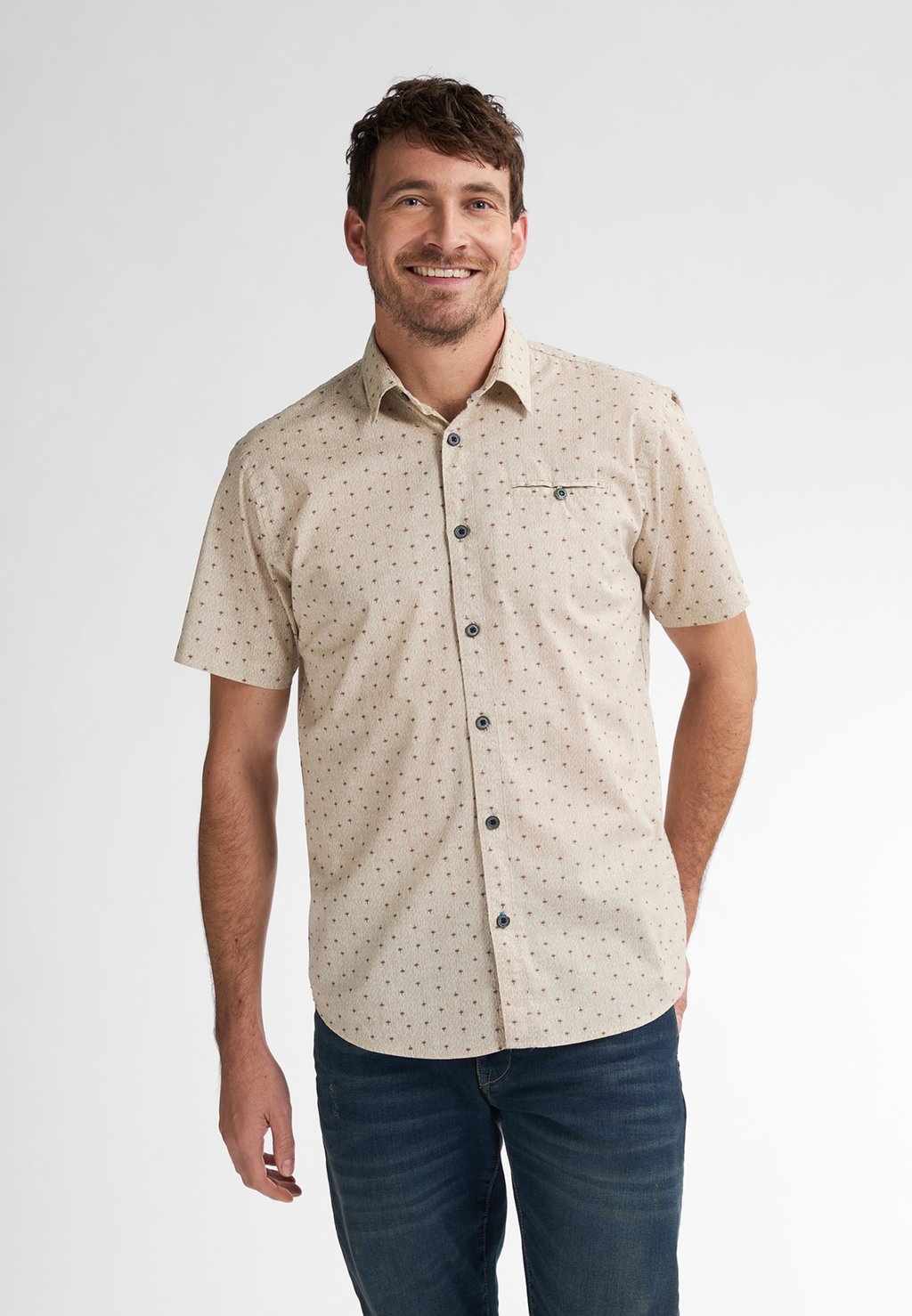 

Рубашка ALL-OVER PRINT SHIRT STARVIEW Petrol Industries, светло-коричневый