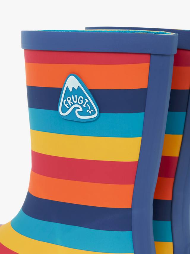 Детские резиновые сапоги Puddle Buster Frugi, Rainbow/Panda — фото 4