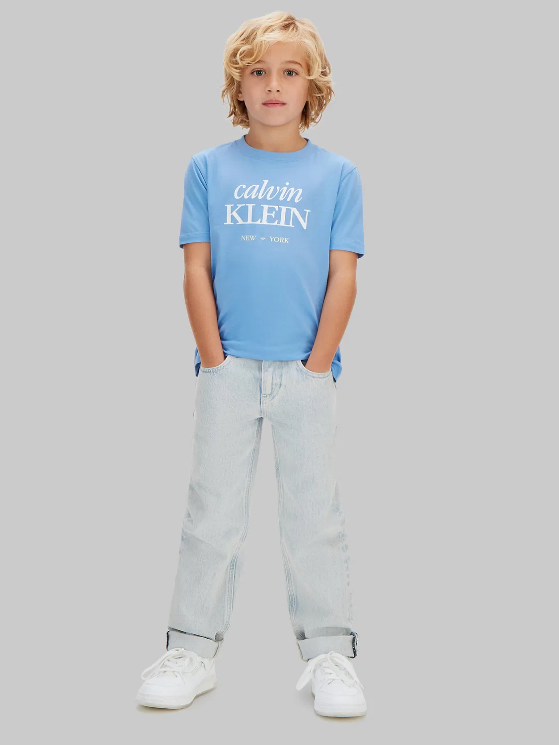 Рубашка Calvin Klein Jeans синего цвета — фото 3