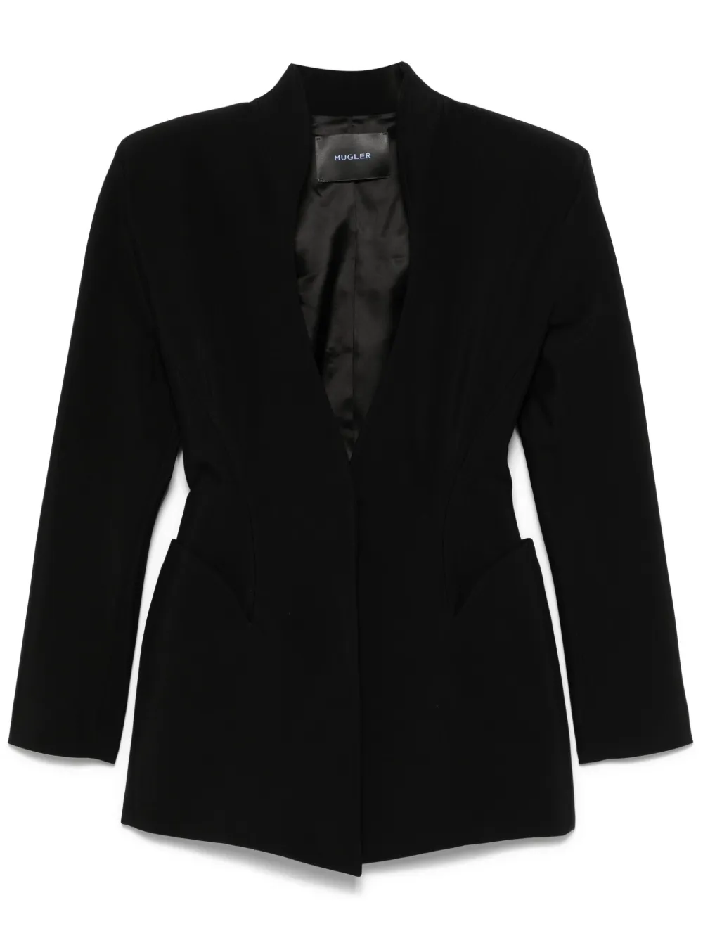 

Приталенный блейзер Mugler, черный