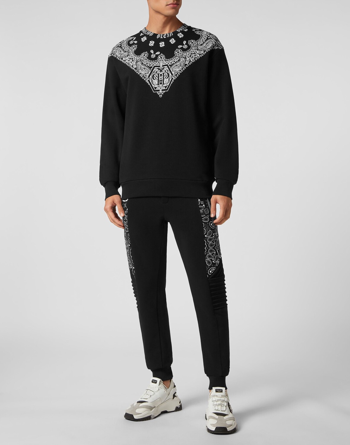 

Толстовка LS Пейсли Бандана Philipp Plein, черный