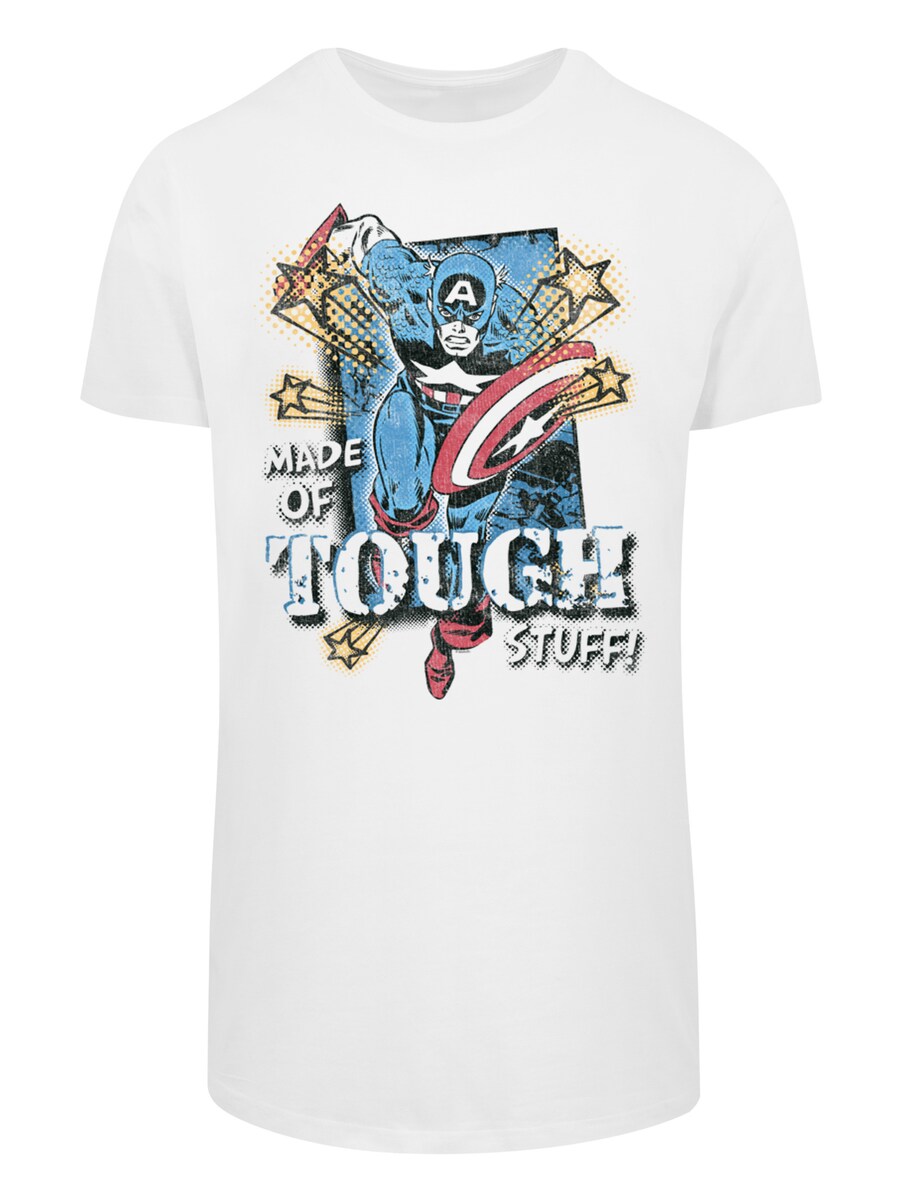 

Рубашка F4NT4STIC Marvel Captain America Made Of Tough Stuff, белый