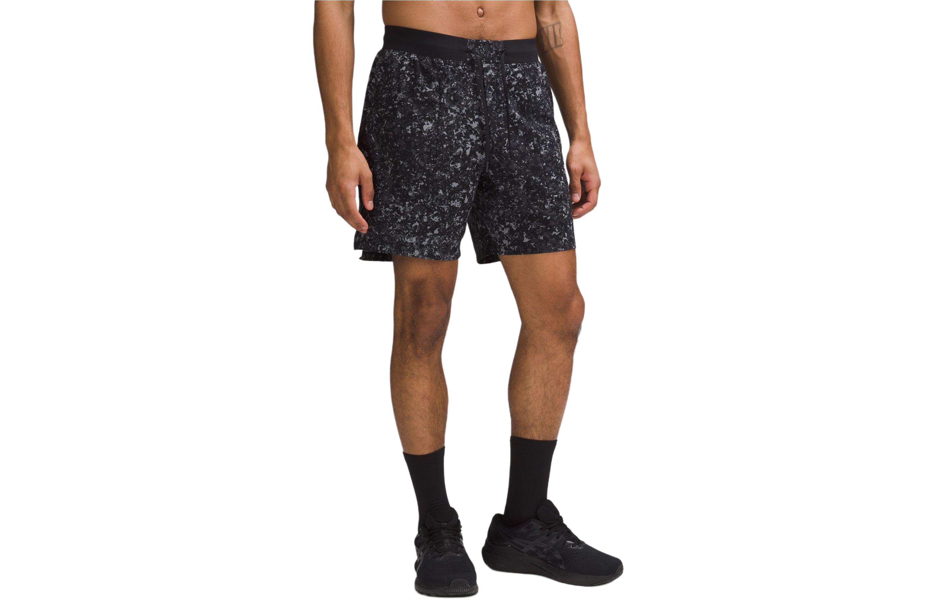 

Шорты спортивные мужские License To Train Collection Dark Coal Mixed Color Lululemon, FGBM/Heather Blue Multi-Color