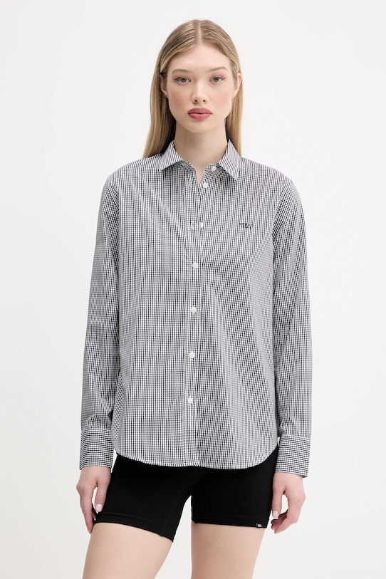 

Хлопковая рубашка Guess Jeans, черный