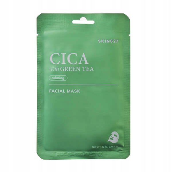 

Skin627, Wątorka I Green Tea, восстанавливающая маска для лица, 22 мл