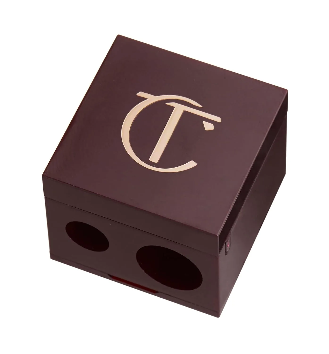 Charlotte Tilbury Точилка для карандашей - двойного размера для подводки, контурного карандаша и теней, Rose Gold & Night Crimson