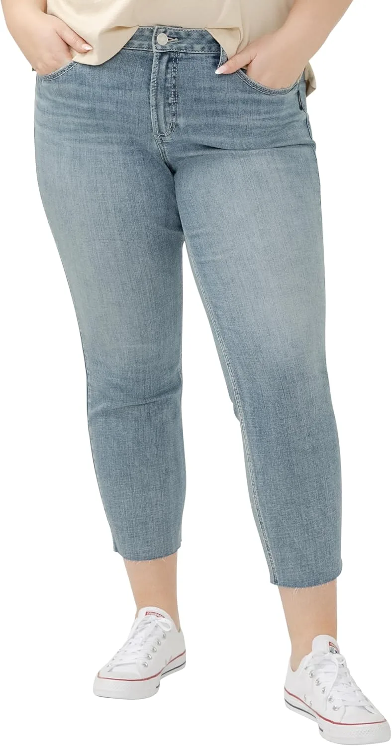 

Silver Jeans Co. Женские джинсы Suki Mid Rise Curvy Fit Straight Leg